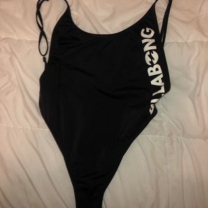 high cut billabong one piece swim suit